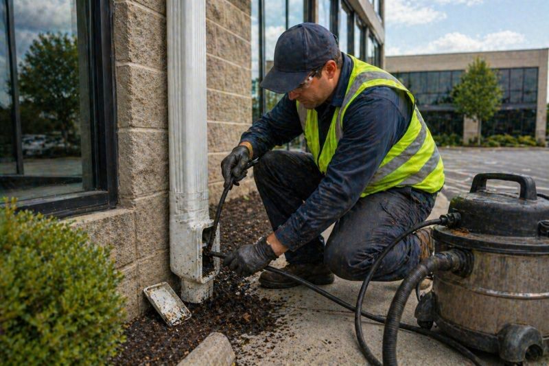 Commercial Downspout Cleaning in Sacramento, CA