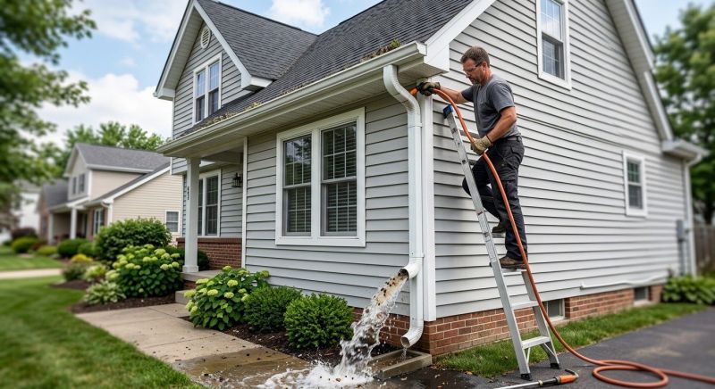 Downspout Blockage Removal in Longmont, CO