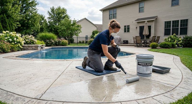 Pool Patio Sealing in Alpharetta, GA