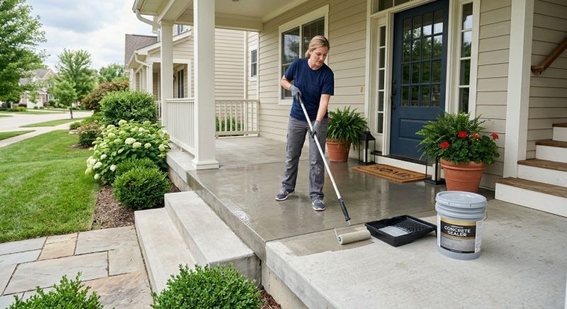 Sidewalk Concrete Sealing in Kansas City, KS